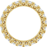 14K Yellow Gold 2 1/8 CTW Lab-Grown Diamond Eternity Band Size 6.5