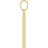 14K Yellow Gold 1/4 CTW Natural Diamond Cross Pendant