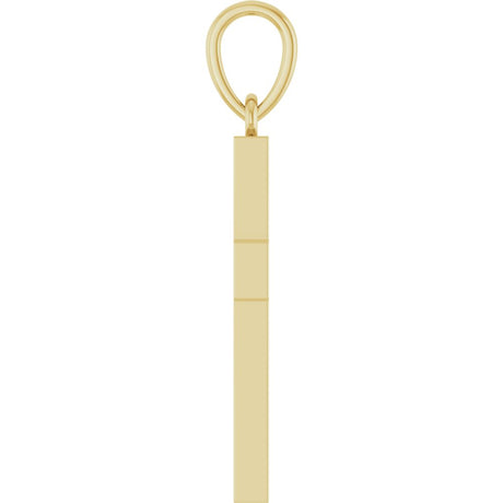 14K Yellow Gold 1/4 CTW Natural Diamond Cross Pendant