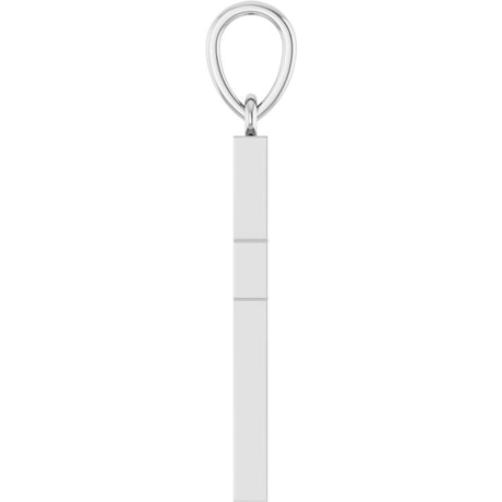 14K White Gold 1/4 CTW Natural Diamond Cross Pendant