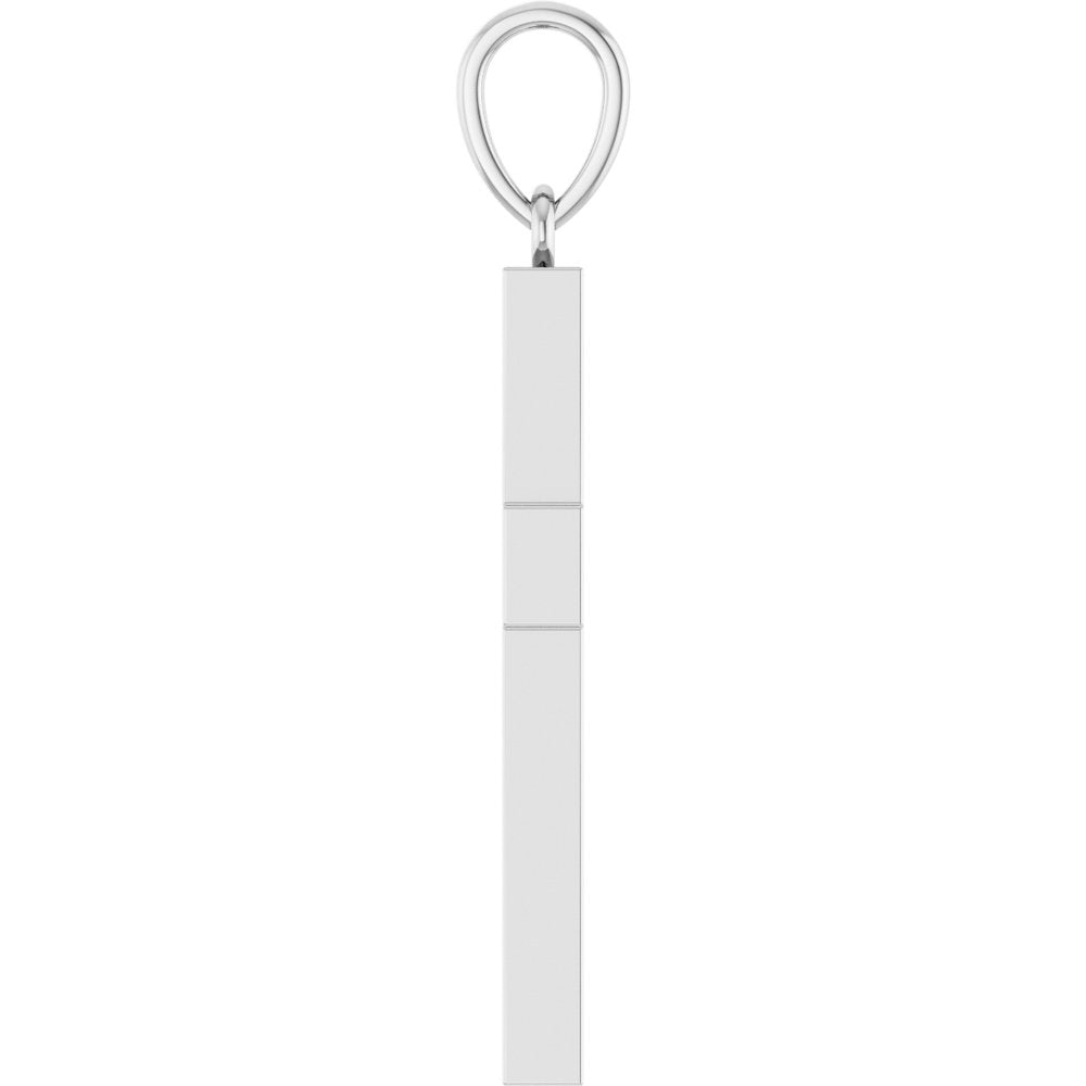 14K White Gold 3/8 CTW Lab-Grown Diamond Cross Pendant