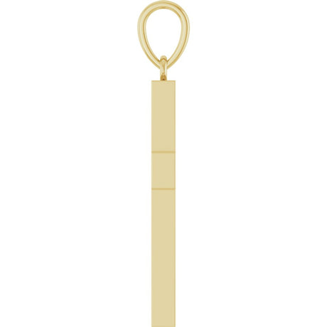 14K Yellow Gold 1/2 CTW Natural Diamond Cross Pendant