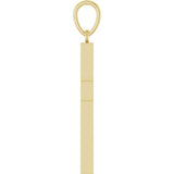 14K Yellow Gold 1/2 CTW Natural Diamond Cross Pendant