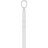 14K White Gold 3/4 CTW Natural Diamond Cross Pendant
