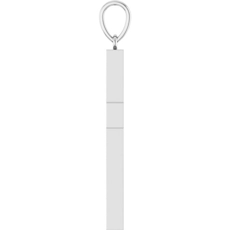 14K White Gold 3/4 CTW Natural Diamond Cross Pendant