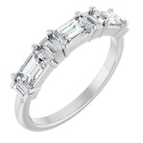 14K White Gold 9/10 CTW Lab-Grown Diamond Anniversary Band