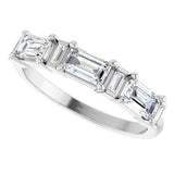 14K White Gold 9/10 CTW Lab-Grown Diamond Anniversary Band