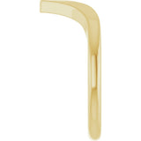 14K Yellow Gold .0075 CT Natural Diamond Contour Band