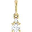 14K Yellow Gold .03 CTW Lab-Grown Diamond Pendant
