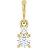 14K Yellow Gold .03 CTW Lab-Grown Diamond Pendant