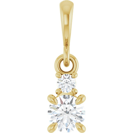 14K Yellow Gold .03 CTW Lab-Grown Diamond Pendant