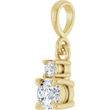 14K Yellow Gold .03 CTW Lab-Grown Diamond Pendant