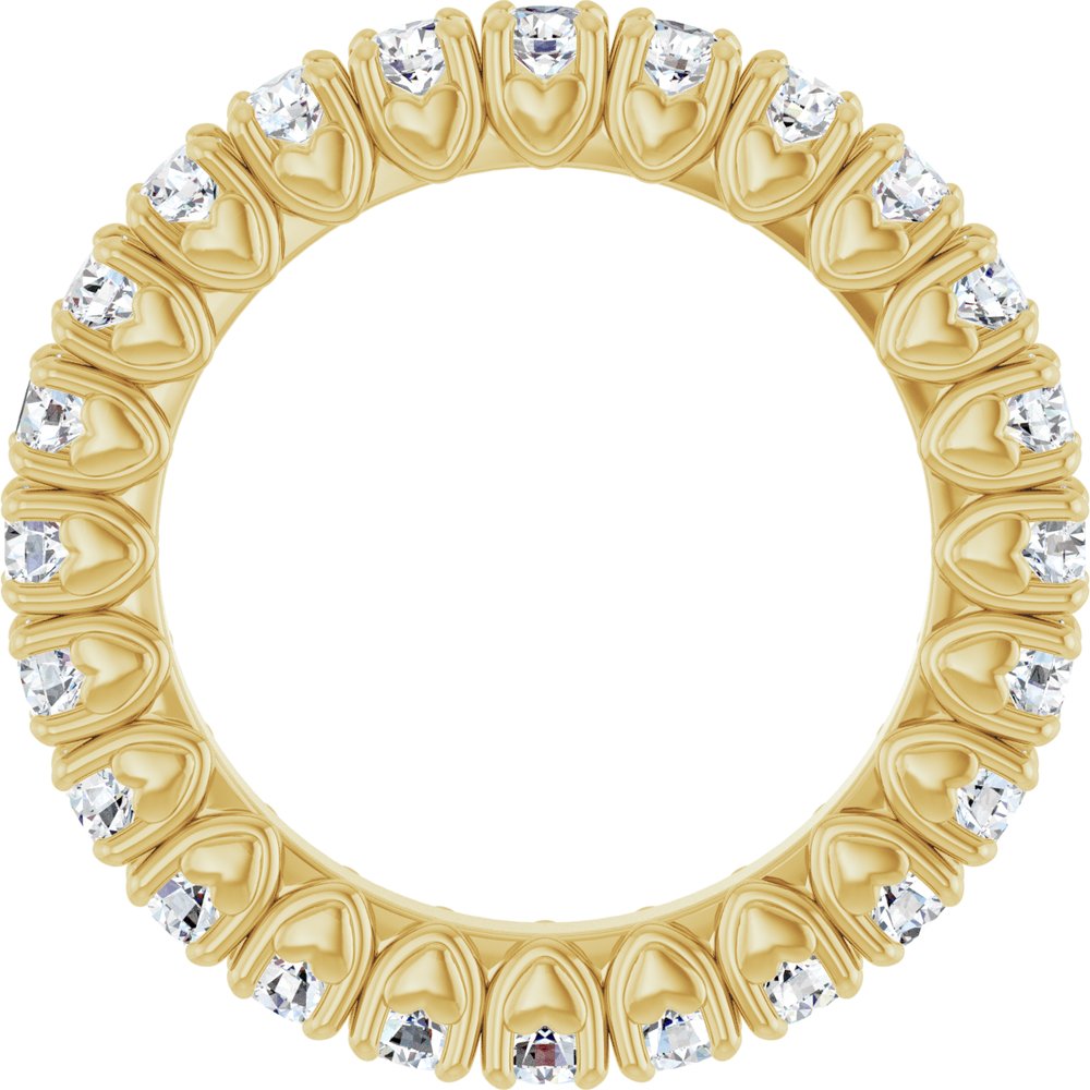 14K Yellow Gold 1 1/5 CTW Lab-Grown Diamond Eternity Band Size 5.5