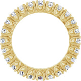 14K Yellow Gold 1 1/5 CTW Lab-Grown Diamond Eternity Band Size 5.5