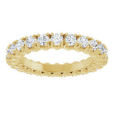 14K Yellow Gold 1 1/5 CTW Lab-Grown Diamond Eternity Band Size 5.5