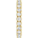 14K Yellow Gold 1 1/5 CTW Lab-Grown Diamond Eternity Band Size 5.5