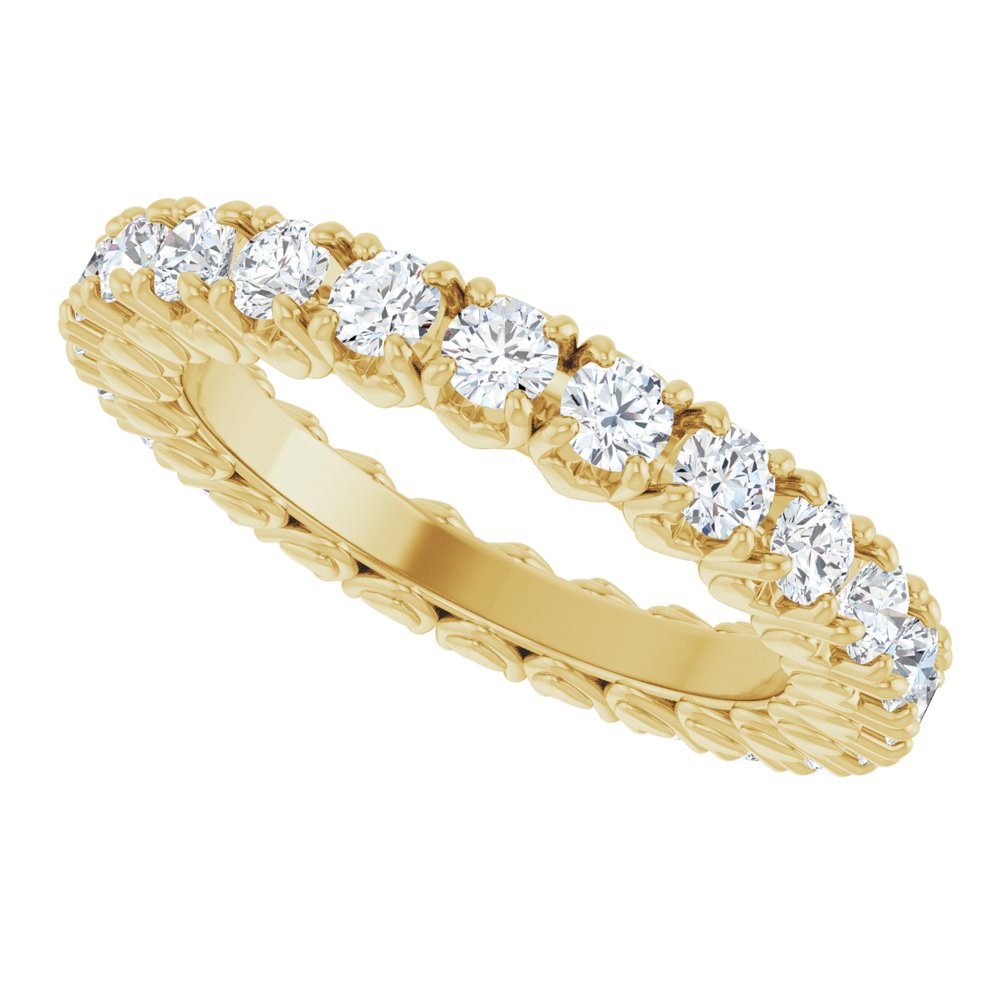 14K Yellow Gold 1 1/5 CTW Lab-Grown Diamond Eternity Band Size 5.5