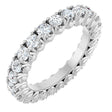 14K White Gold 1 1/5 CTW Lab-Grown Diamond Eternity Band Size 5