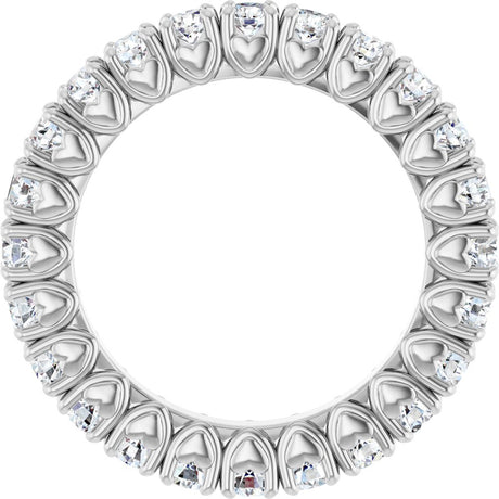 14K White Gold 1 1/5 CTW Lab-Grown Diamond Eternity Band Size 5