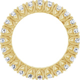 14K Yellow Gold 1 1/5 CTW Lab-Grown Diamond Eternity Band