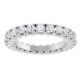 14K White Gold 1 1/5 CTW Lab-Grown Diamond Eternity Band Size 5