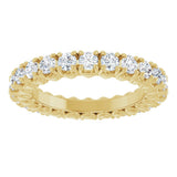 14K Yellow Gold 1 1/5 CTW Lab-Grown Diamond Eternity Band Size 5