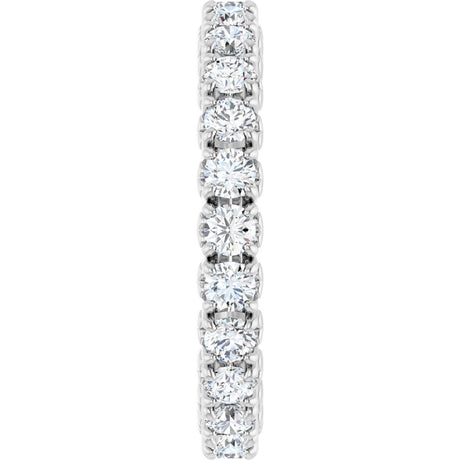 14K White Gold 1 1/5 CTW Lab-Grown Diamond Eternity Band Size 5