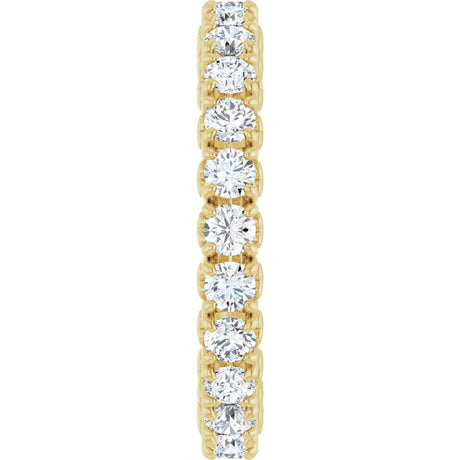 14K Yellow Gold 1 1/5 CTW Lab-Grown Diamond Eternity Band Size 5