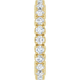 14K Yellow Gold 1 1/5 CTW Lab-Grown Diamond Eternity Band Size 5
