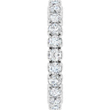 14K White Gold 1 1/5 CTW Lab-Grown Diamond Eternity Band Size 5