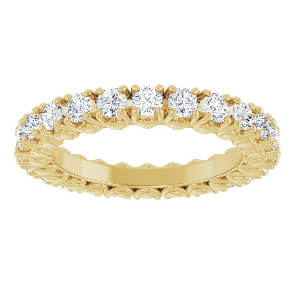 14K Yellow Gold 1 1/3 CTW Lab-Grown Diamond Eternity Band