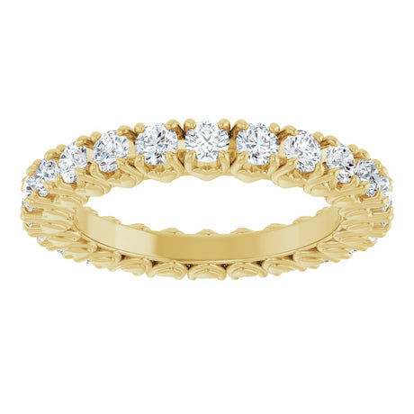 14K Yellow Gold 1 1/3 CTW Lab-Grown Diamond Eternity Band