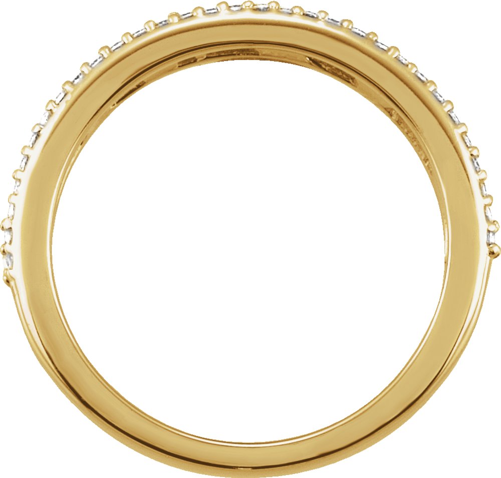 14K Yellow Gold 1/2 CTW Natural Diamond Anniversary Band
