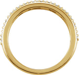 14K Yellow Gold 1/2 CTW Natural Diamond Anniversary Band