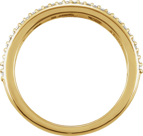 14K Yellow Gold 1/2 CTW Natural Diamond Anniversary Band