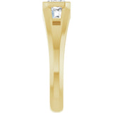 14K Yellow Gold 1 1/2 CTW Lab-Grown Diamond Three-Stone Band