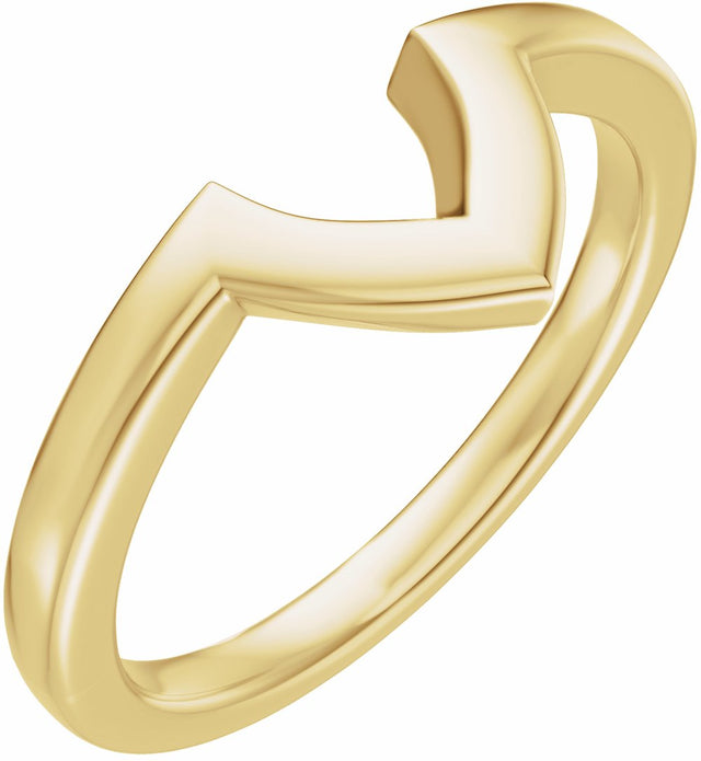 14K Yellow Gold Band for 12x6 mm Marquise Ring