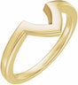 14K Yellow Gold Band for 12x6 mm Marquise Ring