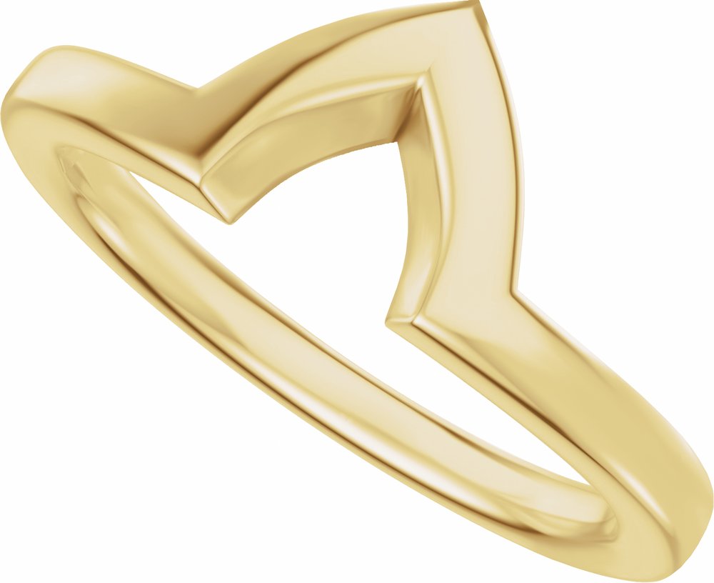 14K Yellow Gold Band for 12x6 mm Marquise Ring