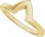 14K Yellow Gold Band for 12x6 mm Marquise Ring