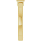14K Yellow Gold Natural Aquamarine Family Stackable Ring
