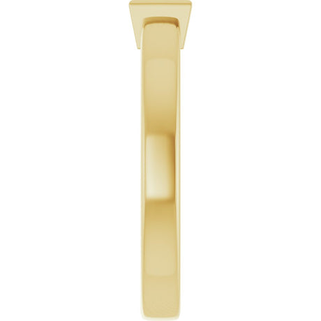 14K Yellow Gold Natural Aquamarine Family Stackable Ring