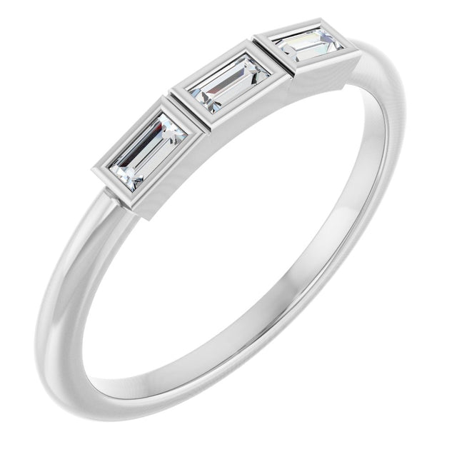 14K White Gold 1/8 CTW Lab-Grown Diamond Anniversary Band