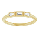 14K Yellow Gold 1/8 CTW Lab-Grown Diamond Anniversary Band