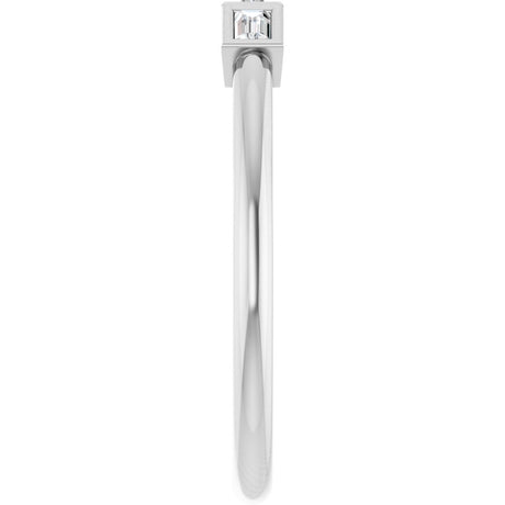 14K White Gold 1/8 CTW Natural Diamond Anniversary Band