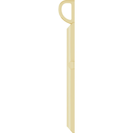 18K Yellow Gold-Plated Sterling Silver Knife-Edge Cross Charm/Pendant