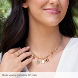 18K Yellow Gold-Plated Sterling Silver 3.85 mm Paperclip-Style 18" Chain