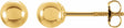 14K Yellow Gold 3 mm Ball Stud Earrings