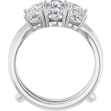 14K White Gold 1 1/2 CTW Lab-Grown Diamond Ring Guard