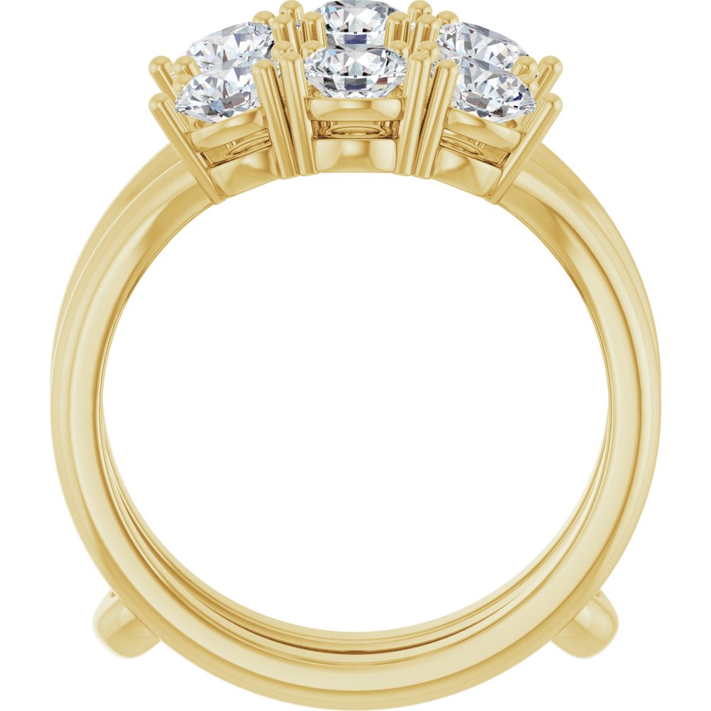 14K Yellow Gold 1 1/2 CTW Lab-Grown Diamond Ring Guard